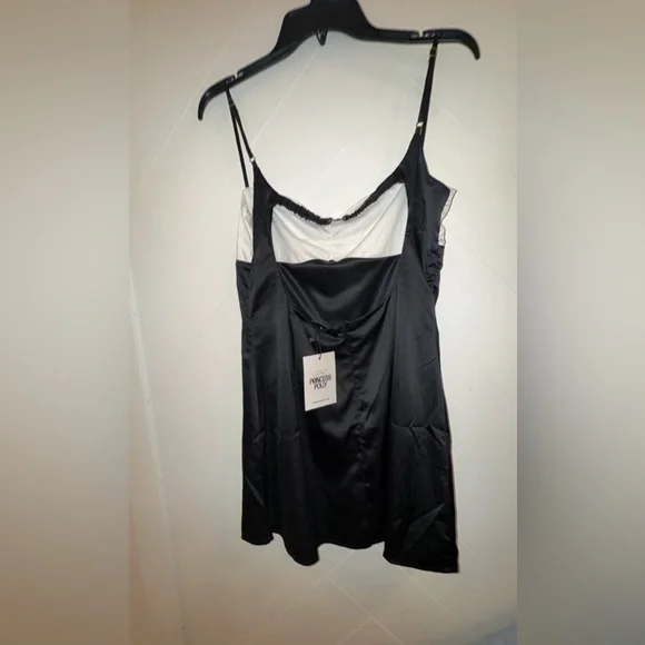 New with Tags Princess Polly Fabulous Mini Dress Black/White Size: 8 - Picture 7 of 11